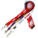 Printed polyester lanyards, promotional lanyards sku: 0001