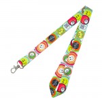 Heat transfer lanyard with CMYK print